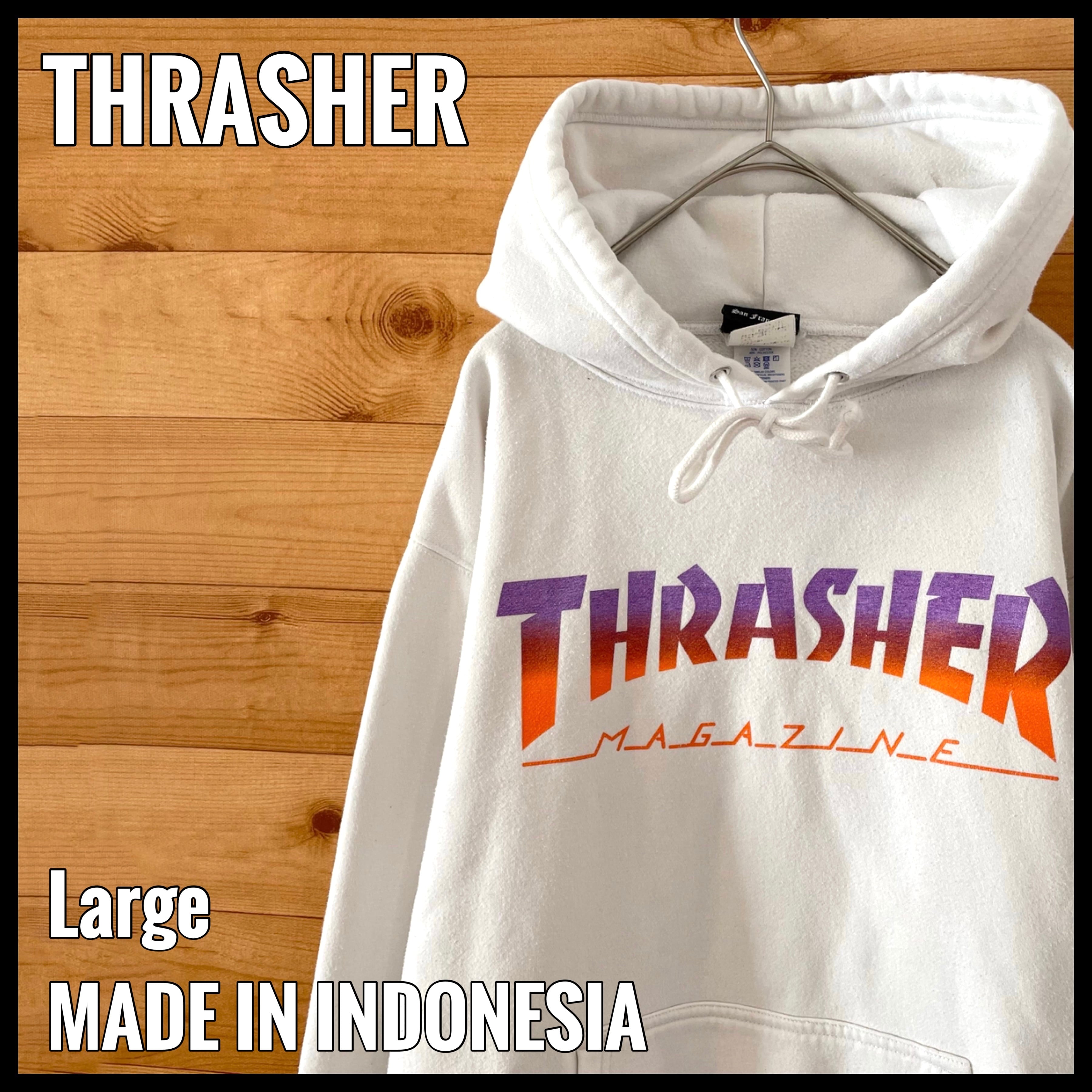 80s JERZEES THRASHER スラッシャー　パーカー　ネイビー　L