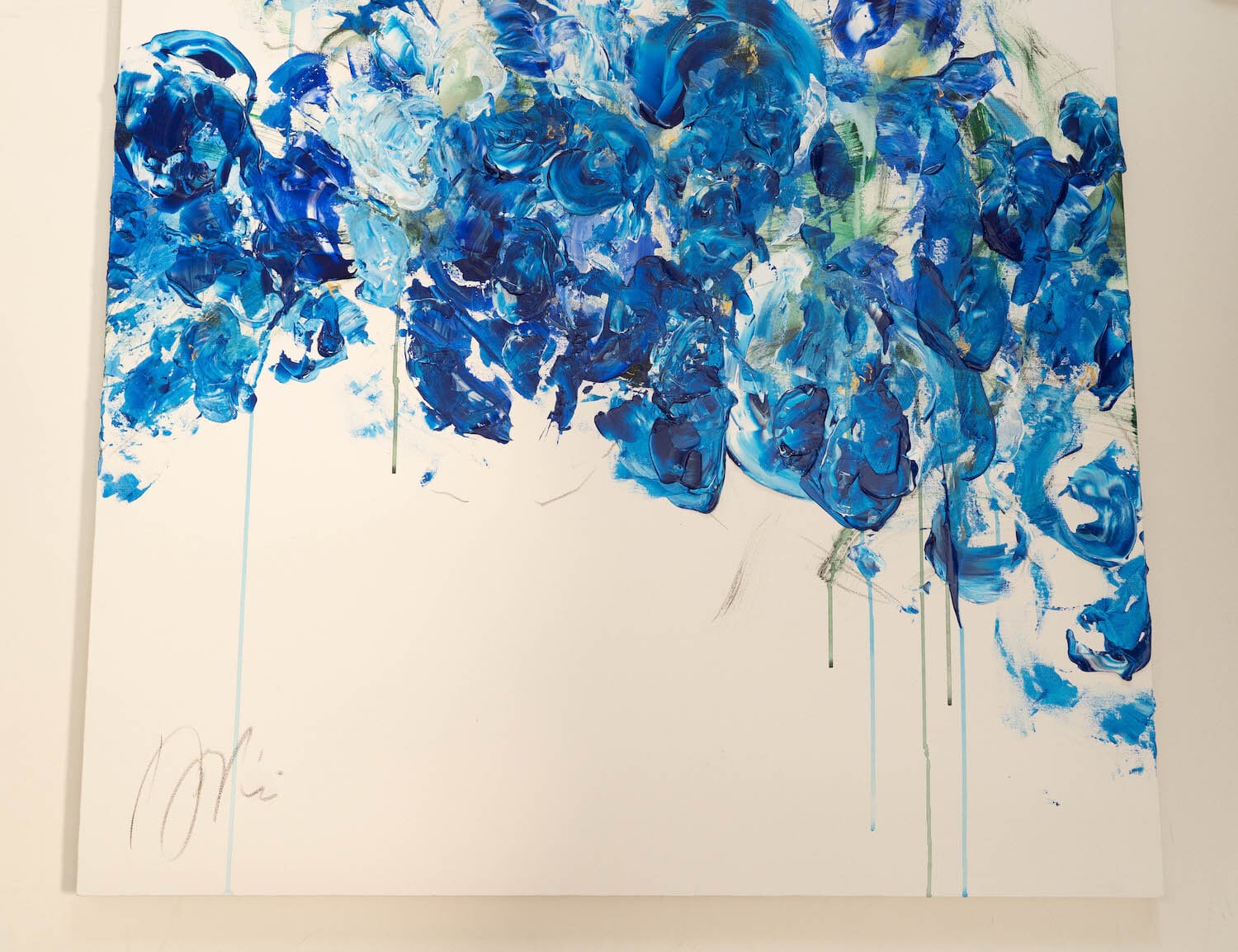 Flowers / 青色の花をテーマにした現代アート作品 絵画販売 | TOMOYA