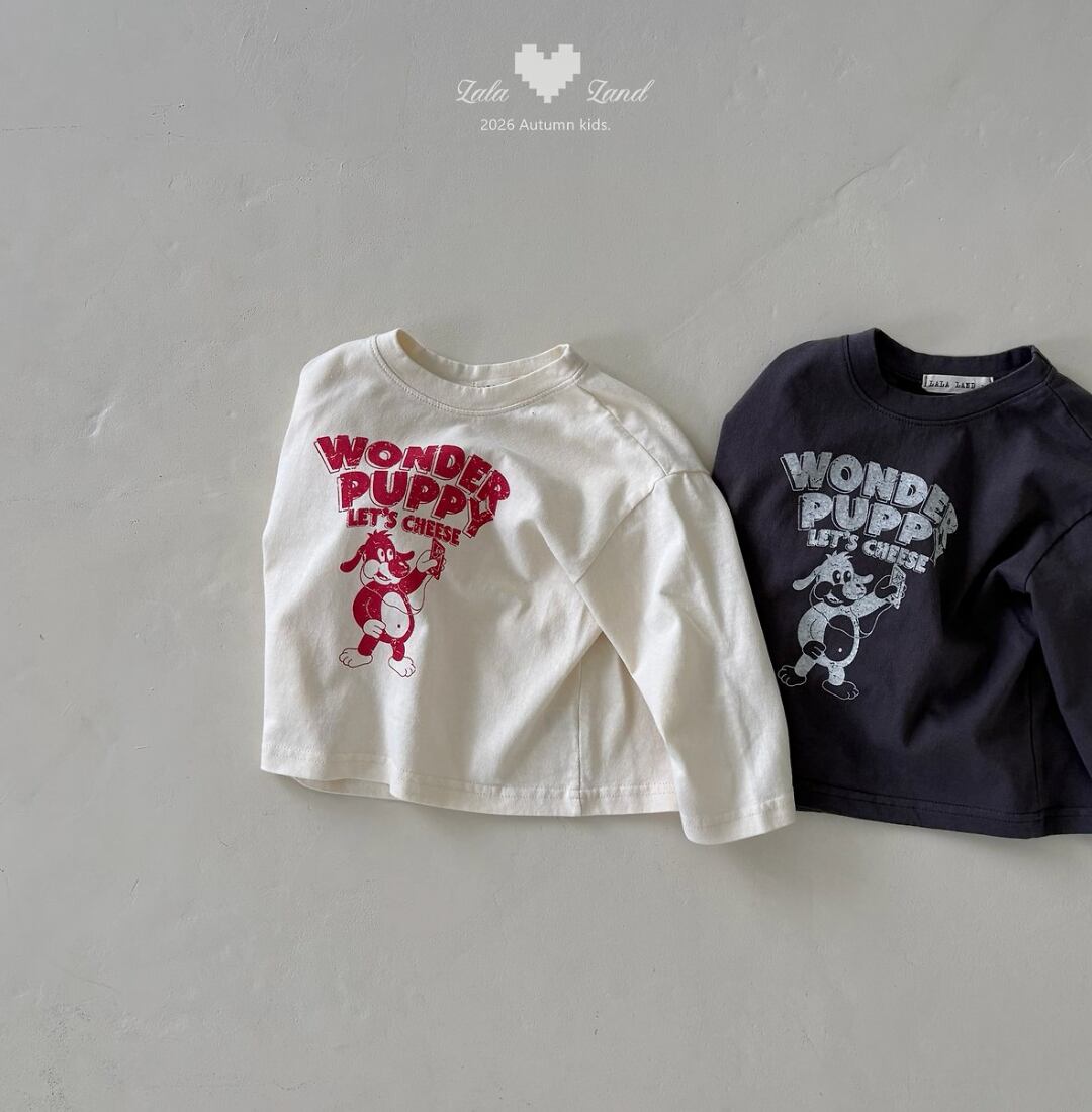 送料無料【予約】/ セルフィーパピーTシャツ/lalaland