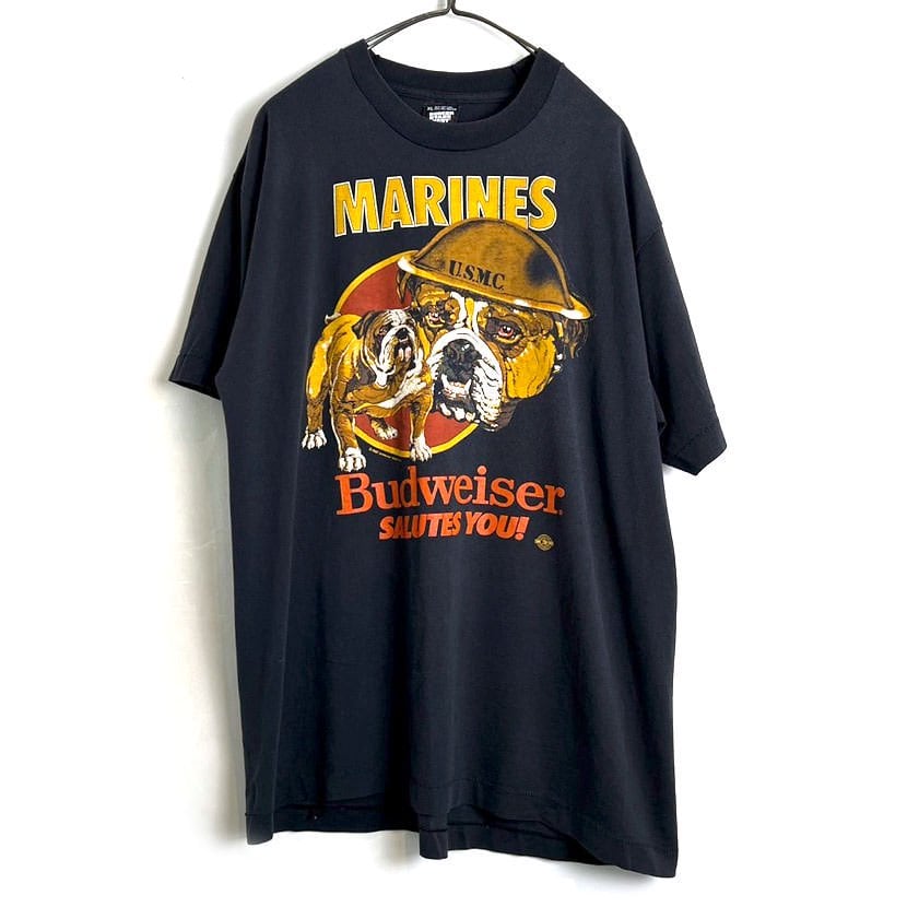 USMC × Budweiser] Vintage Budweiser Print T-shirt [1987s] Vintage