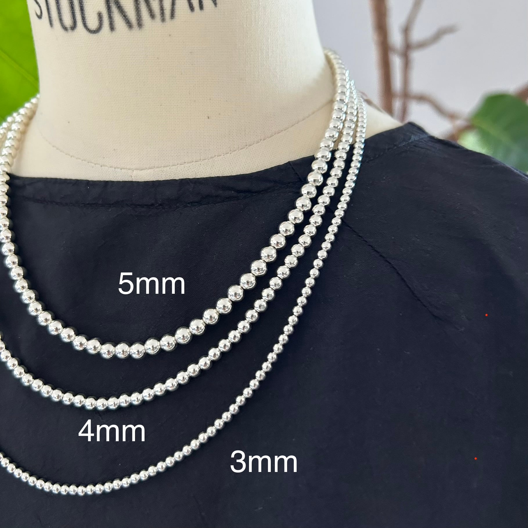 4㍉55㌢ シャイニー Navajo Pearl Necklace ナバホパールネックレス