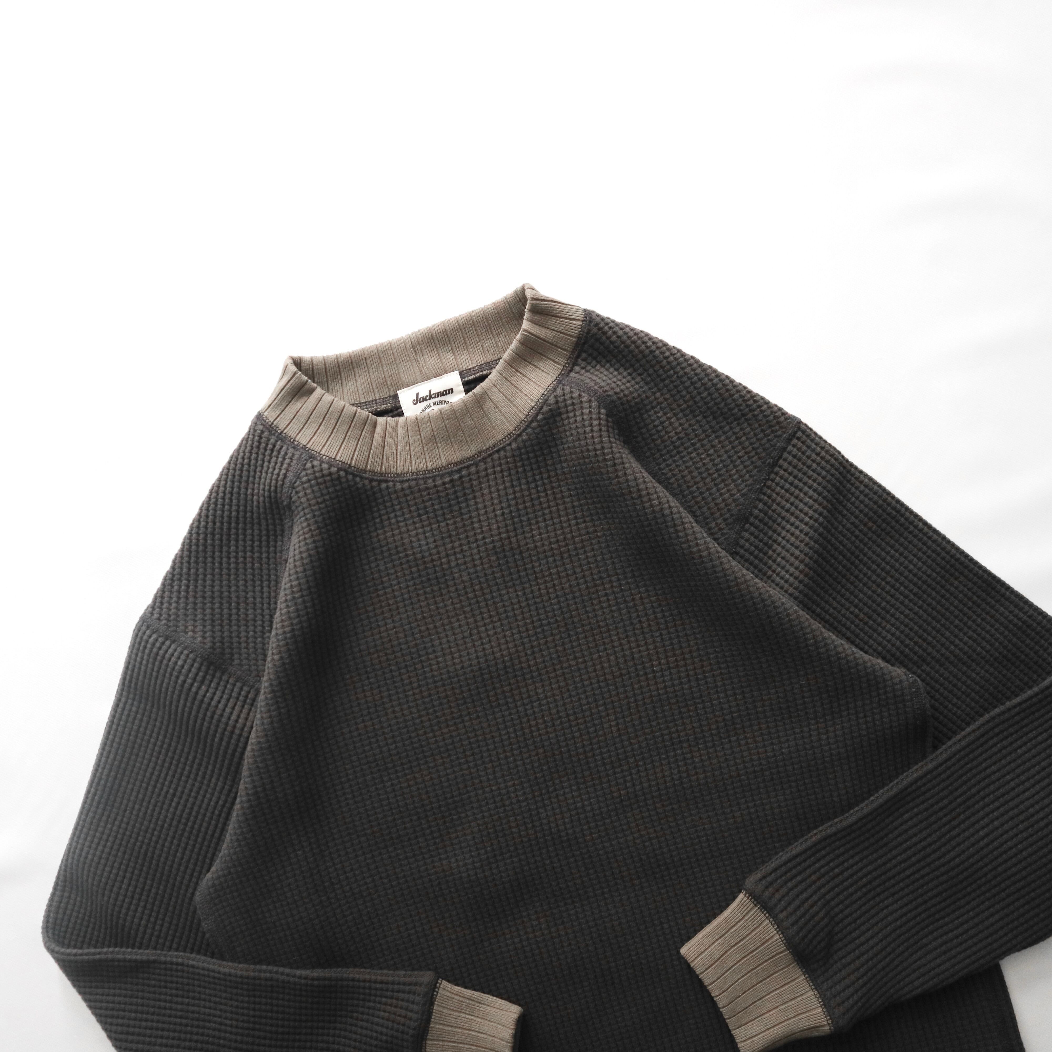 Jackman ジャックマン】WAFFLE MIDNECK ワッフルミッドネック JM7200