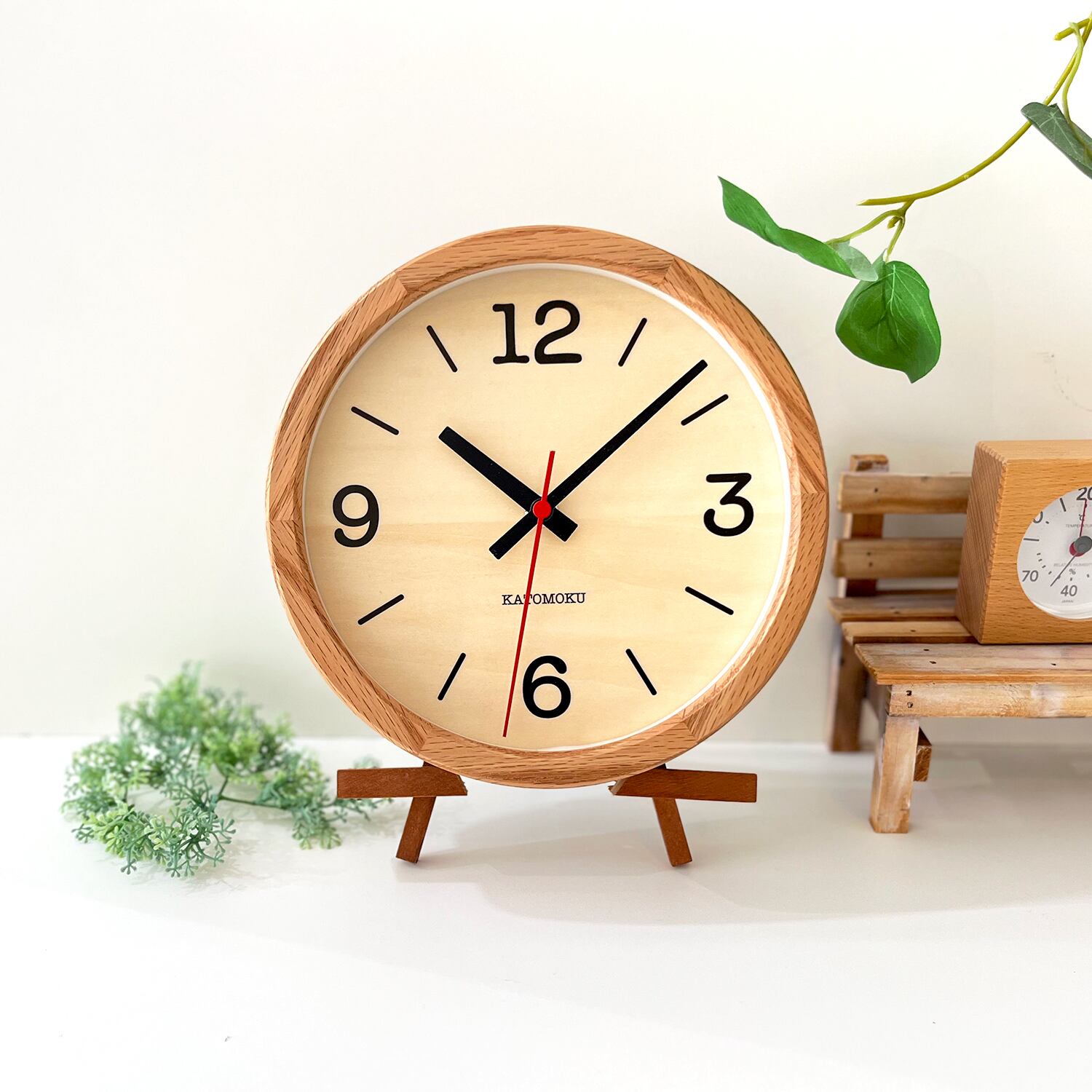 木と流木。輪切流木円型掛時計