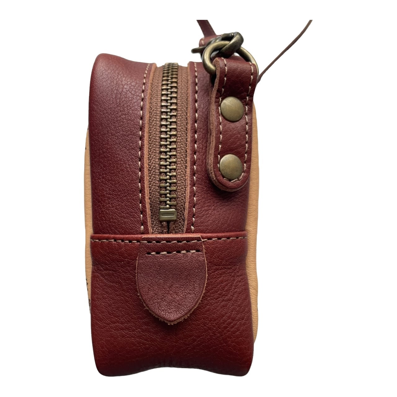 はな 手描き一点物です Qutyjoy】手描き一点もの バイカラー ポシェット ／ミニサイズ