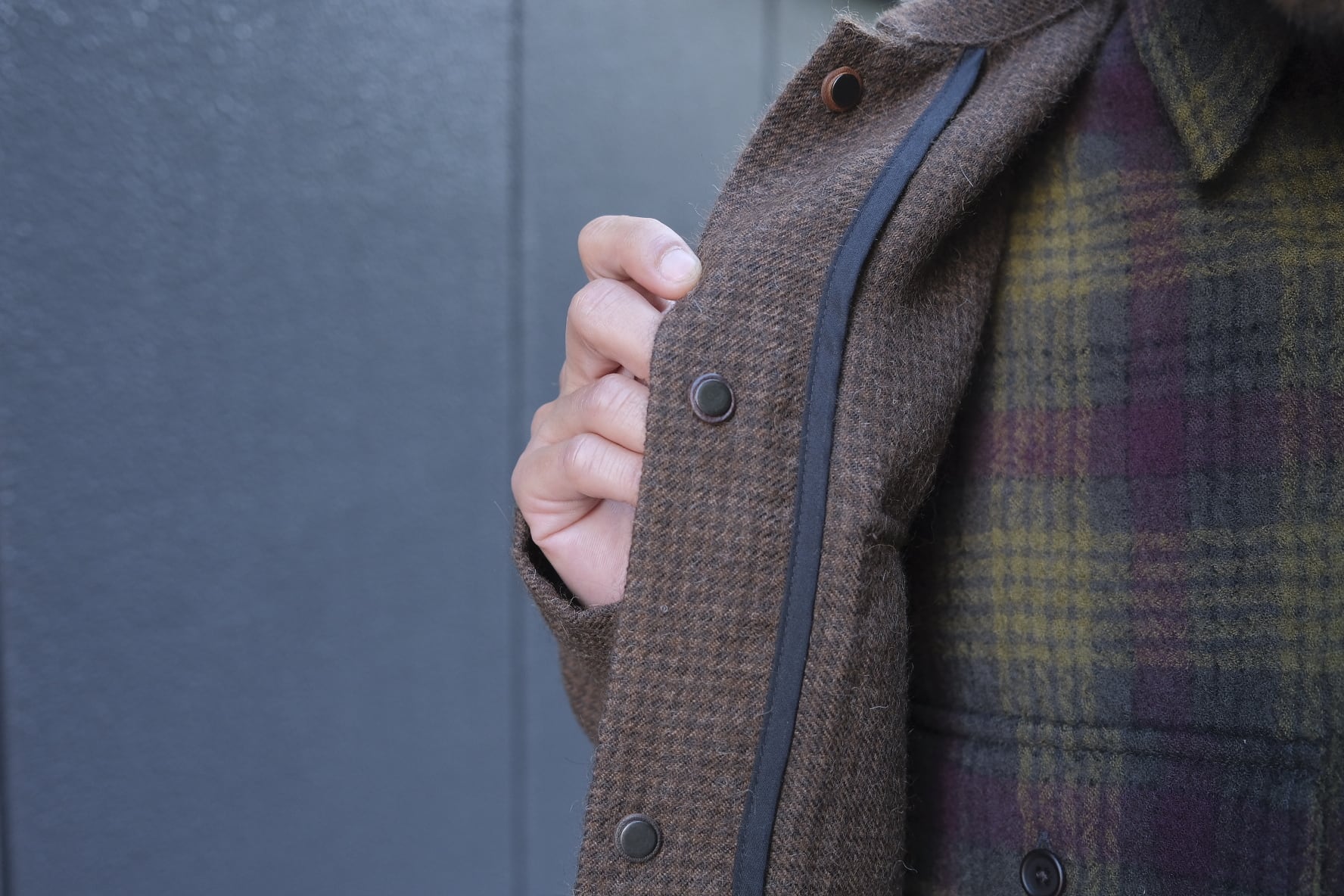 EVAN KINORI(エヴァン キノリ) / Field Shirts Alpaca Houndstooth