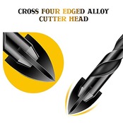 TAORAYO コンクリート ドリル ビット 陶器 ガラスドリルビット 7個入り 四刃六角軸 コンクリート ドリルビット 六角シャンクガラス ドリル 3mm 4mm 5mm 6mm 8mm 10mm 12mm 鋳物の穴あけ用 ガラス用ドリル ガラス タイル スレート 陶器 ガラスドリル刃 電動ドリルセット ツールキット あけ工具