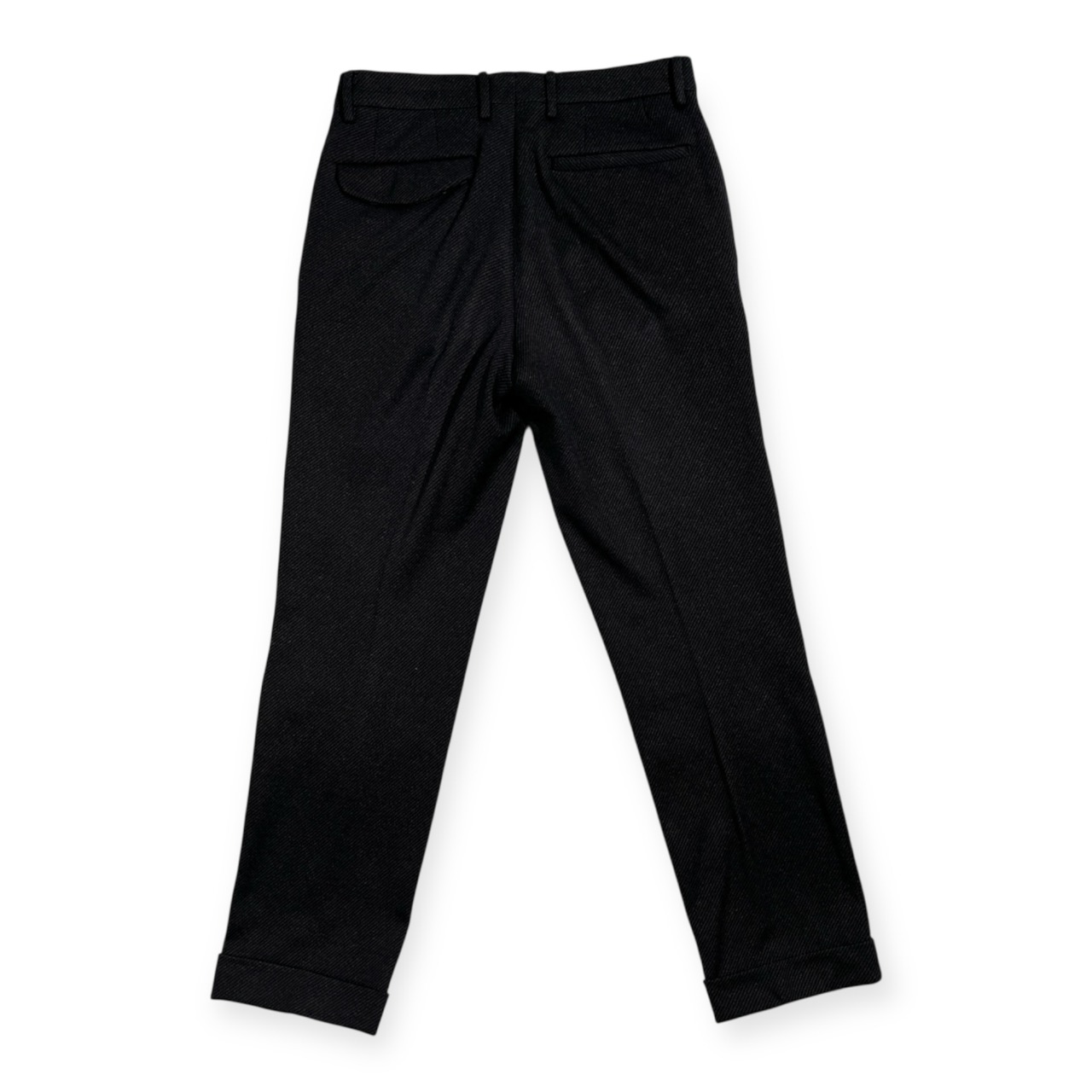 ORIHICA オリヒカ SMART JERSEY ツイード セットアップ 2B スーツ テーラード 裾ダブル スラックス S/W73 /ダークグレー