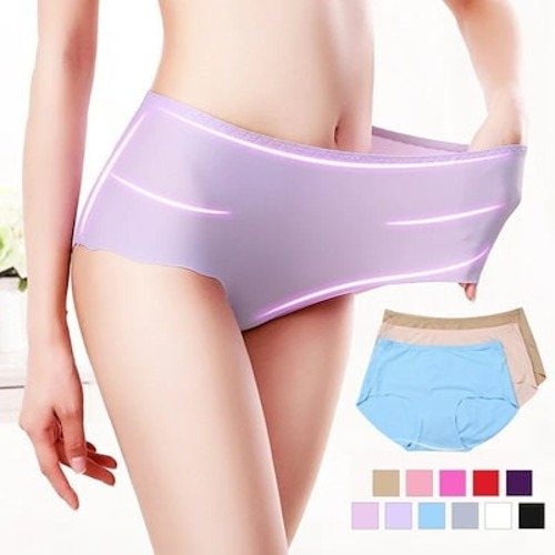 シームレスショーツ レディース 全11色 パンツ 下着 接触冷感 大きいサイズ M-5L ストレッチ 蒸れない 美尻 セクシー かわいい おしゃれ