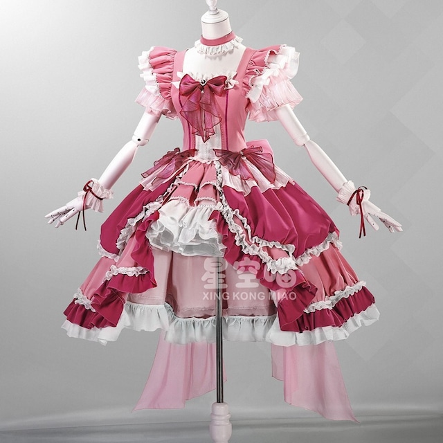 甘ロリ ピンクフリルドレス お姫様ステージ映え