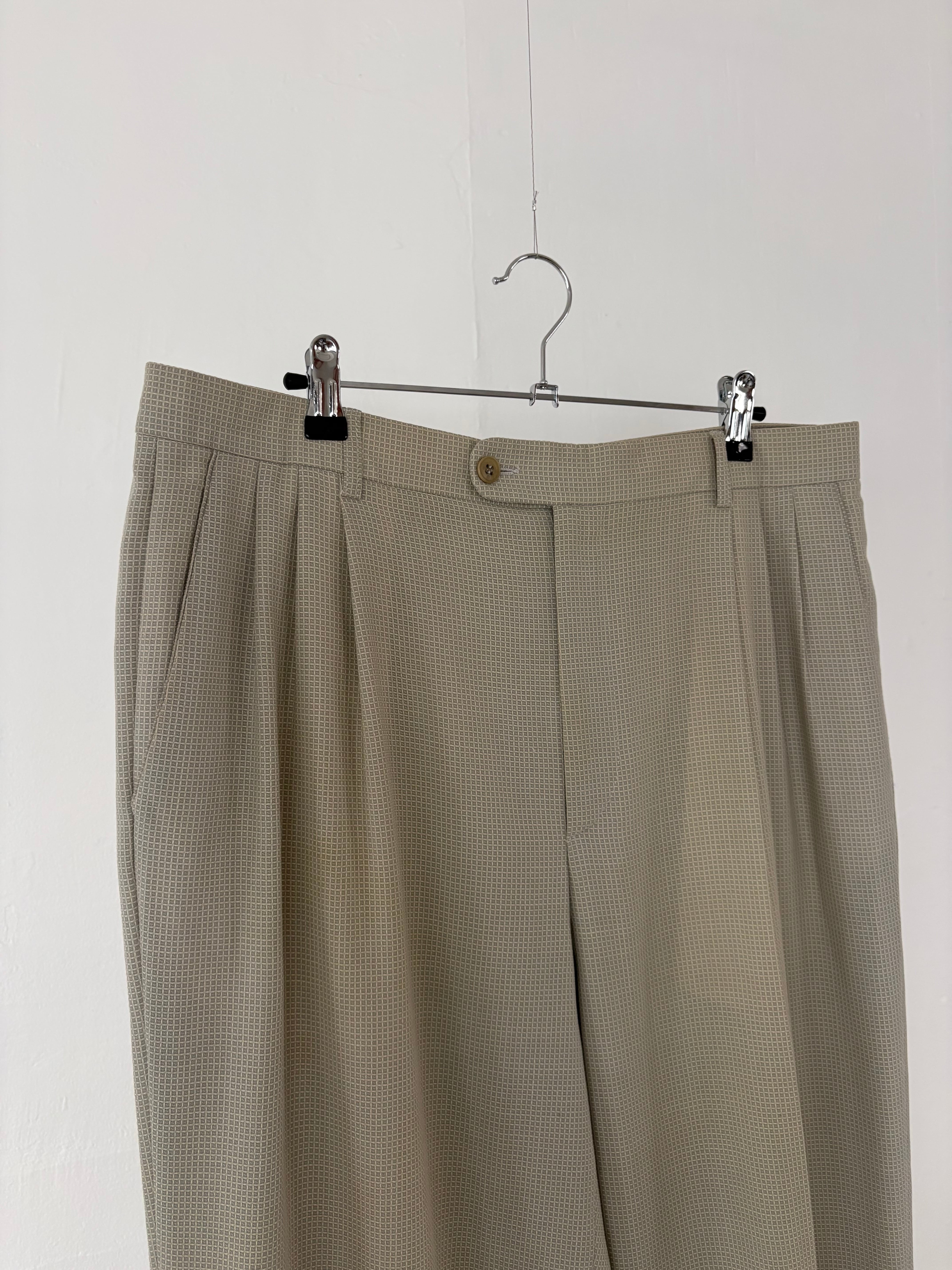 1990's Zanella Thin Wool Gather Slacks | EVERYTHING WAS BEAUTIFUL