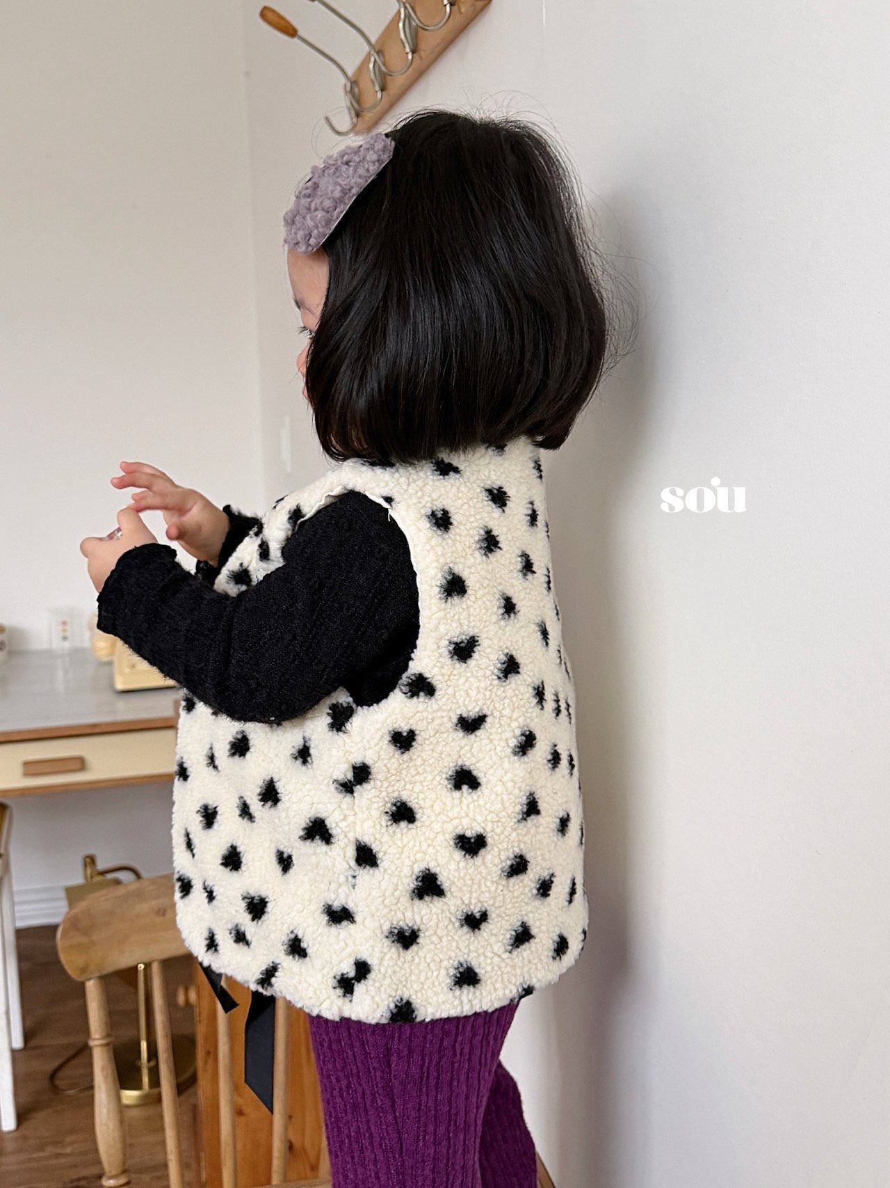 SO U［取寄］heart dumble vest 26winter