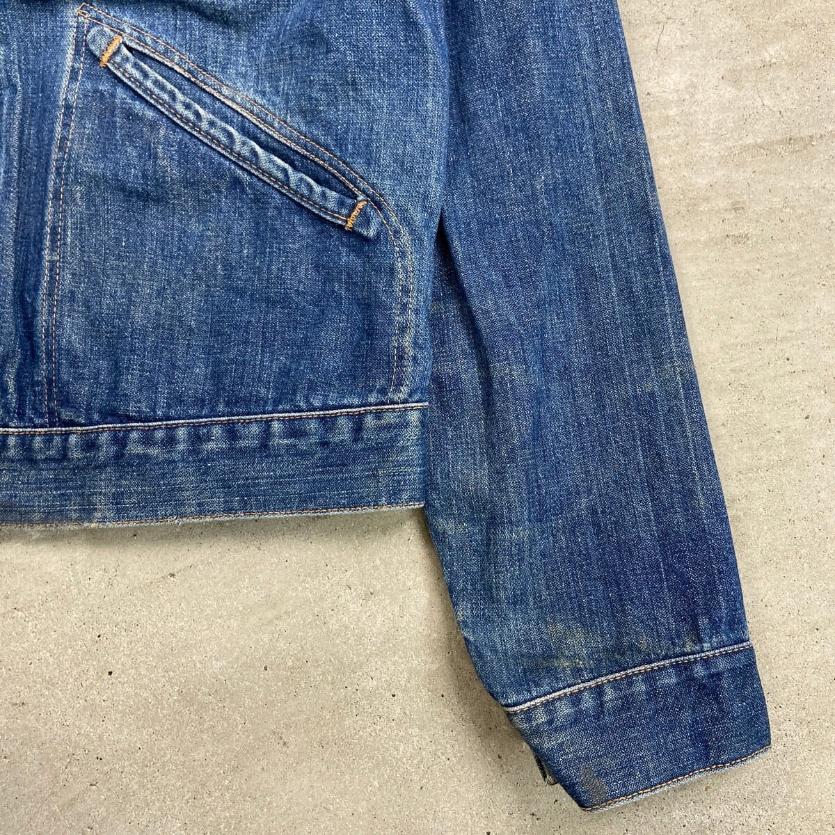 70年代 USA製 黒タグ Wrangler ラングラー 124MJ デニムジャケット