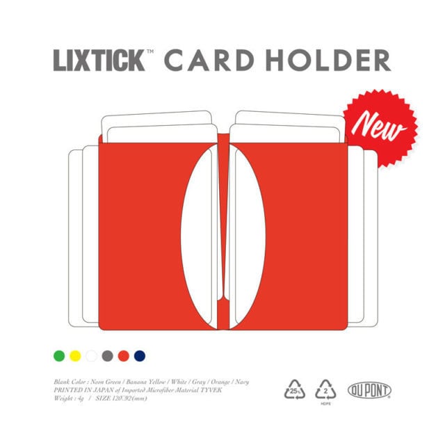 LIXTICK PAPER CARD HOLDER ? HRMS ORANGE / LIXTICK