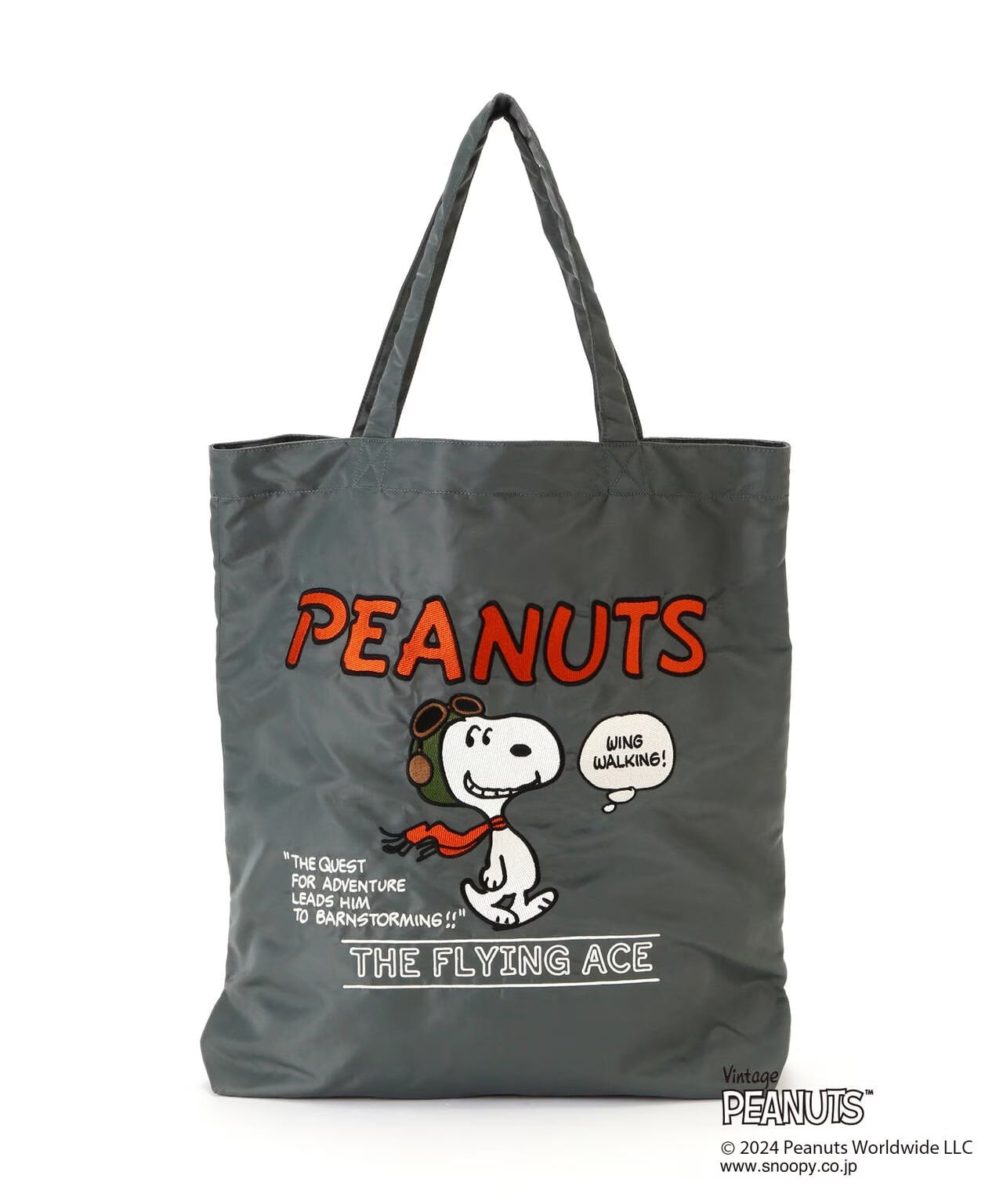 AVIREX × PEANUTSコラボ トートバッグ AVIREX × PEANUTS TOTE BAG 