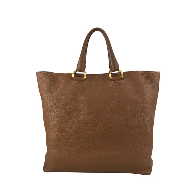 PRADA プラダ トートバッグ ブラウン ロゴ レザー 2way vintage ヴィンテージ オールド 38ggy4