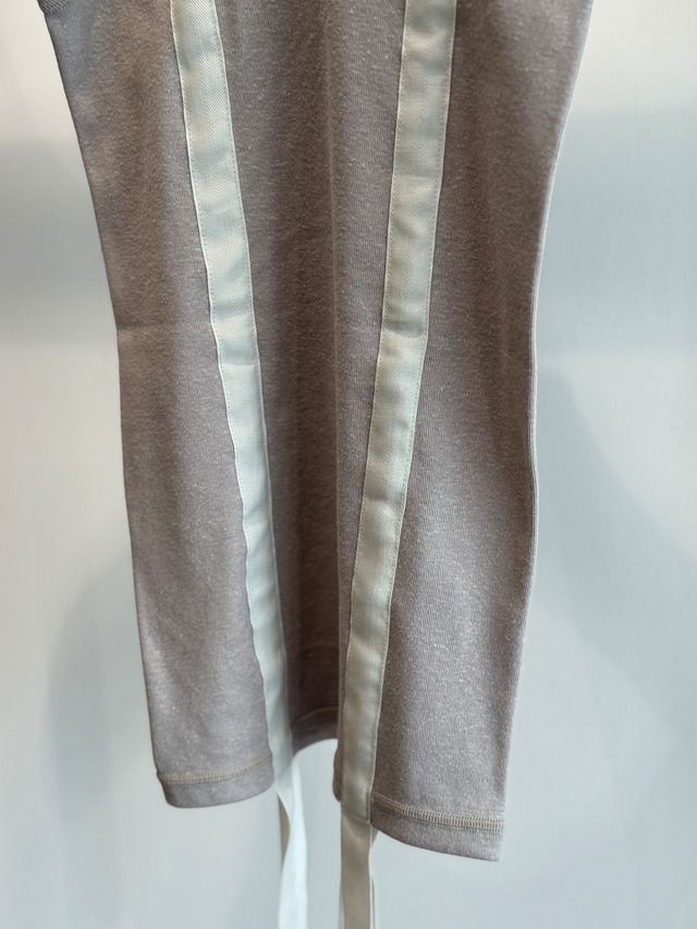 OVERNEATH/Garter Thank072　コットンリネン　LIGHT GREY
