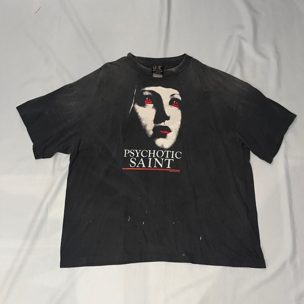SAINT MICHAEL セントマイケル 25SS S/S TEE PSYCHOTIC SNT Tシャツ
