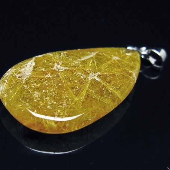 ルチルクォーツ ペンダント 一点物 メール便可 [M便 1/20] 112-13010