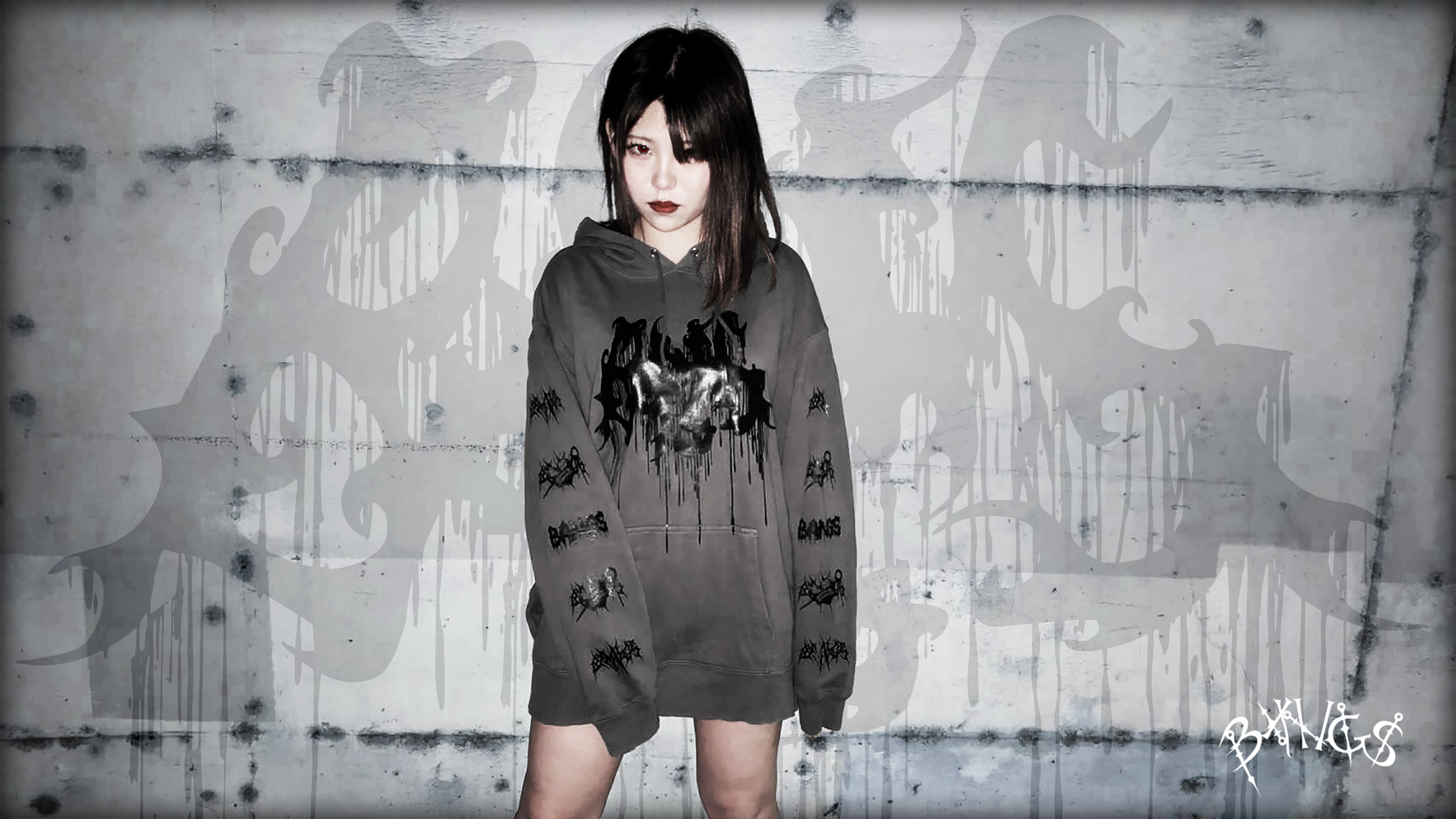 SOB LOGO/プルオーバーパーカー