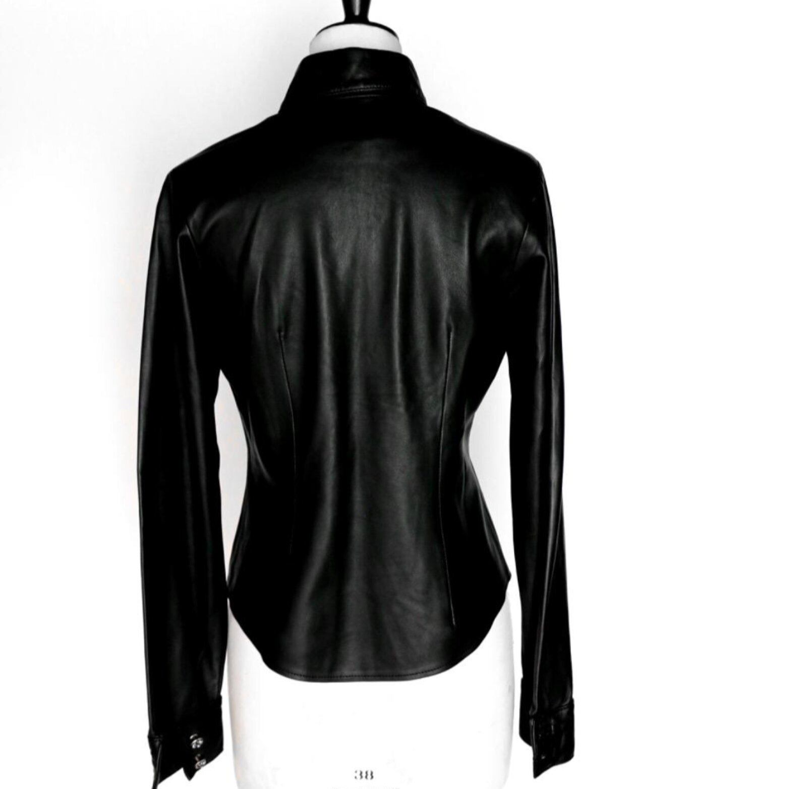 CHROME HEARTS クロムハーツ レザー シャツ ジャケット | chromehearts