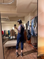 UNITED ARROWS UK パープルストライプシャツ