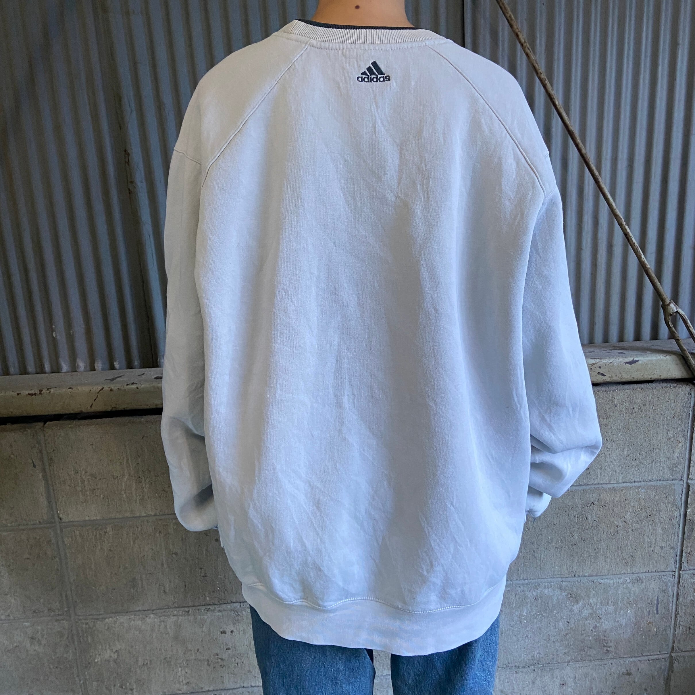 ビッグサイズ 00年代 adidas アディダス ワンポイントロゴ 刺繍