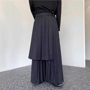 2-way Front Pleated Wide Pants【TR3311】
