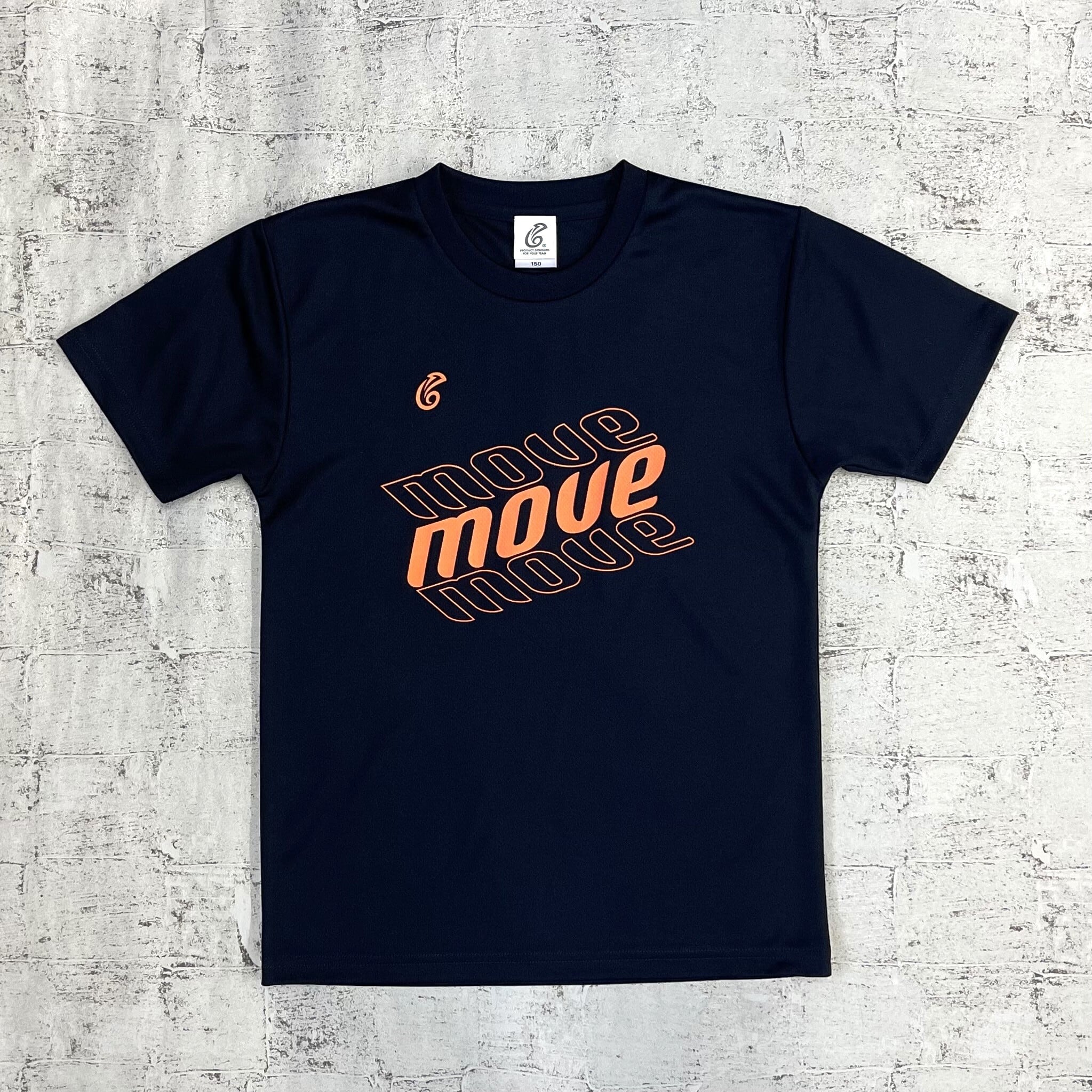 ジュニア ドライTシャツ 25JTB【navy × orange】