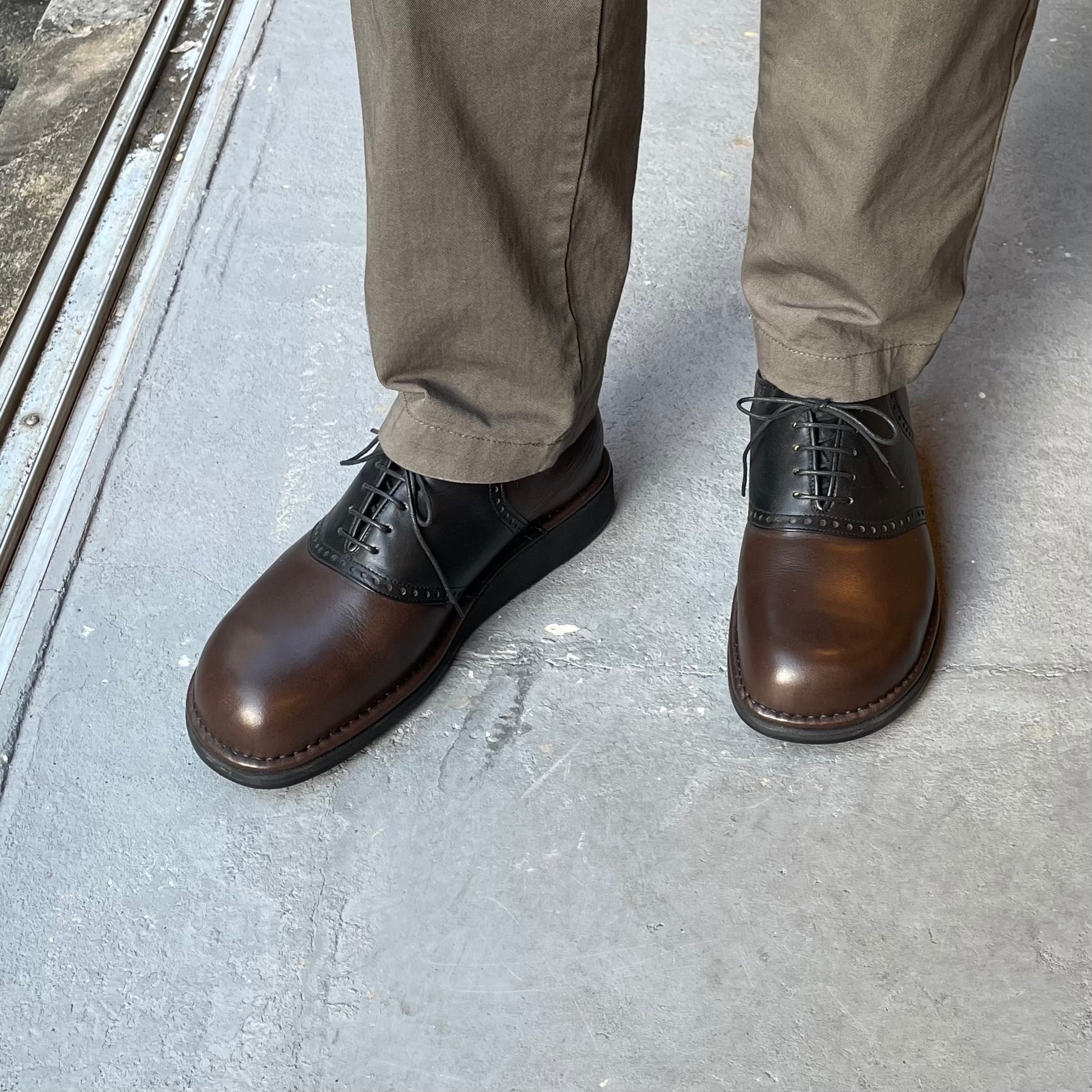 E》サドル E-2 | blue bee shoes | ブルー・ビー 手作り靴