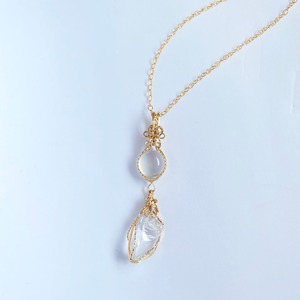 Metamorphosis＆Clear quartz　Wire jewelry
