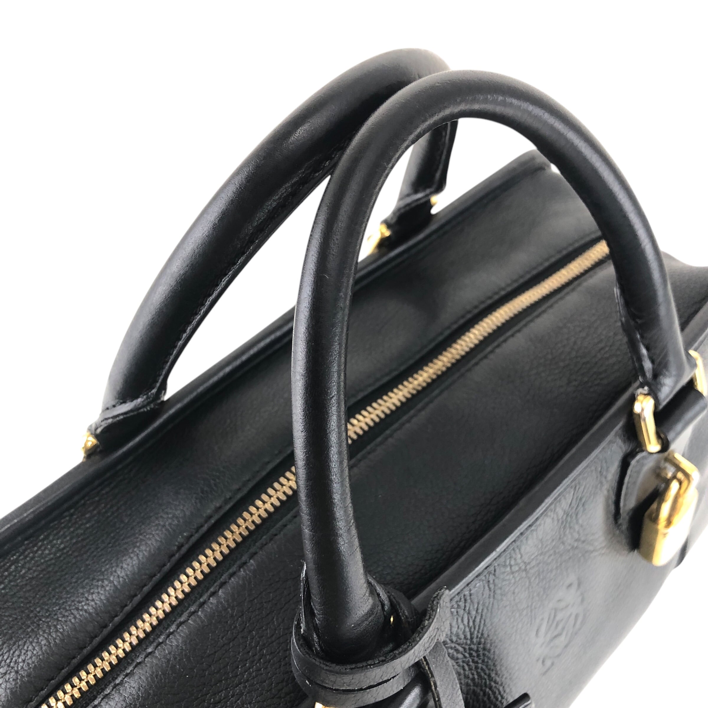 LOEWE ロエベ アマソナ28 ハンドバッグ 2WAY ブラック アナグラム