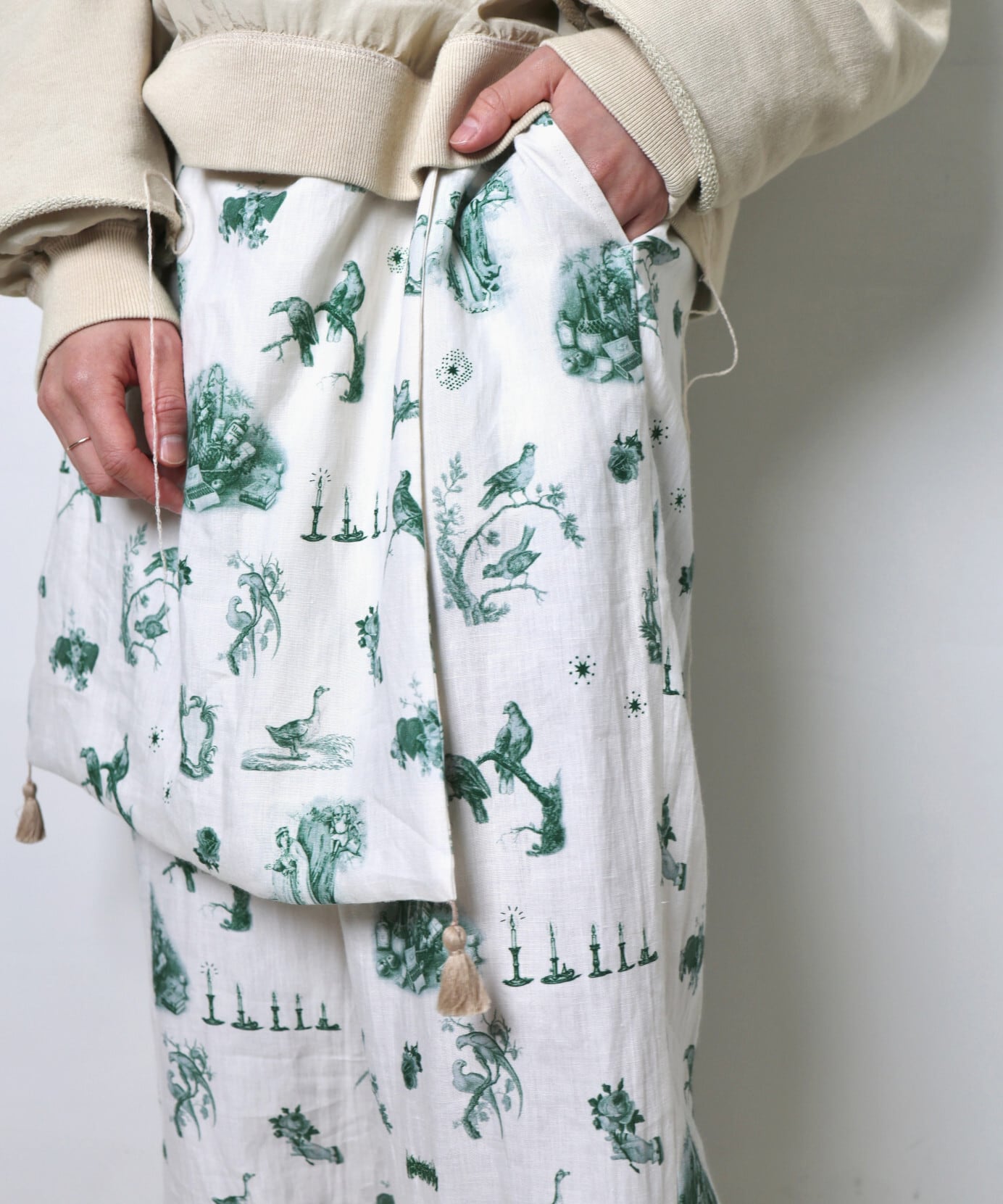 パンツ Midorikawa Midorikawa / MID26SS-PT09 APRON PANTS(CANDLE) | AfterSchool