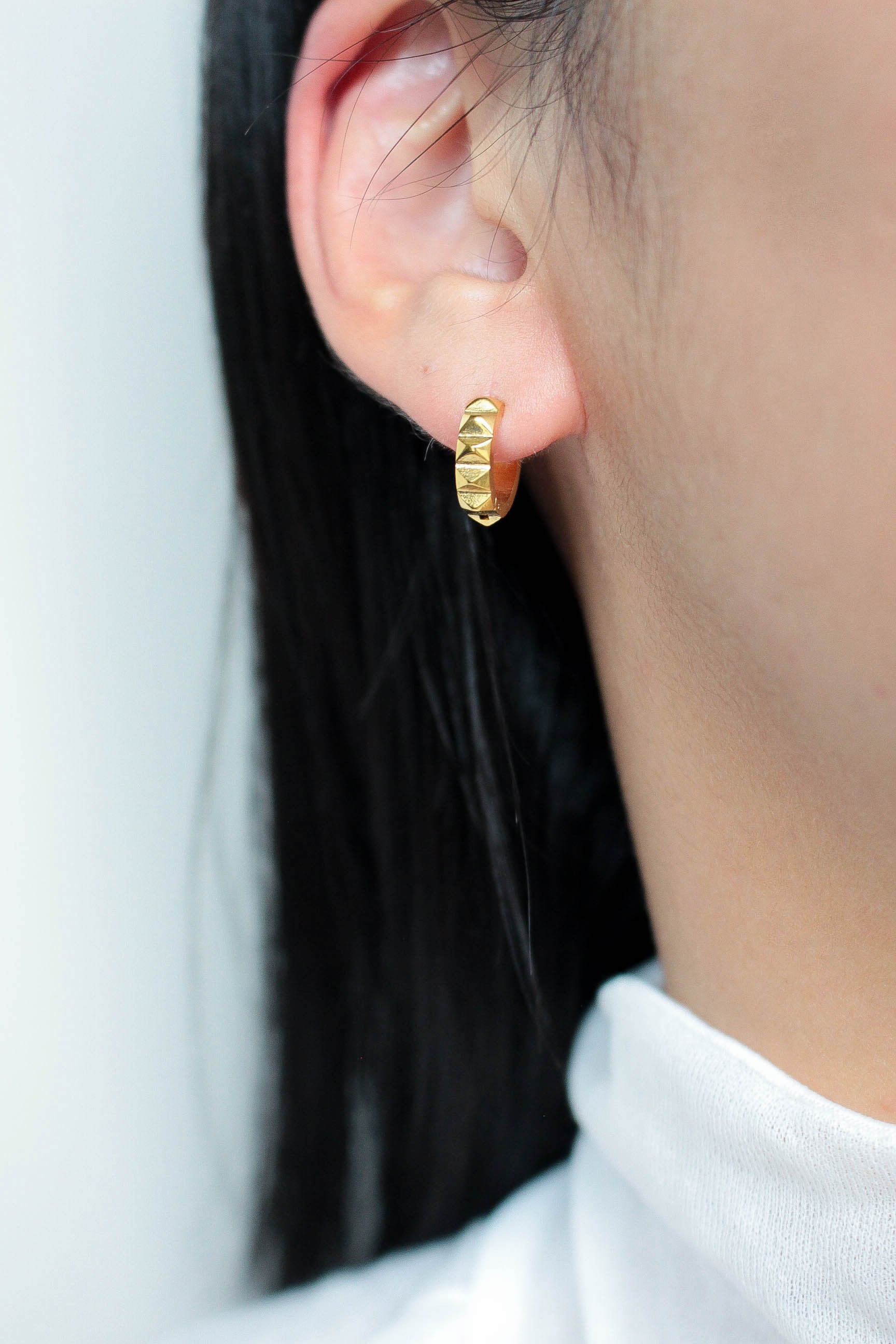 Studs Hoop Pierce | ebine(エビネ)|金属アレルギー対応アクセサリー
