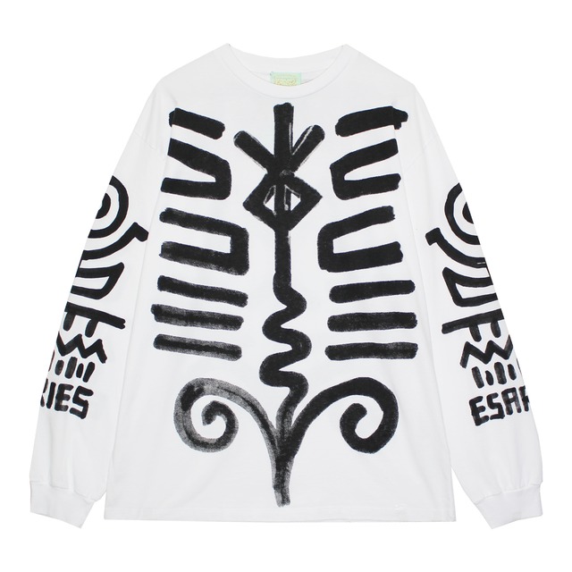 ARIES | BODYPAINT LS TEE (WHITE/BLACK)