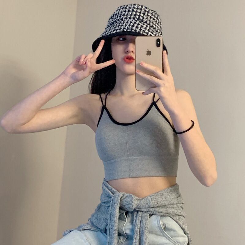 スプリングスタイルスリムトップス ブラ 春物 試着室78129219182