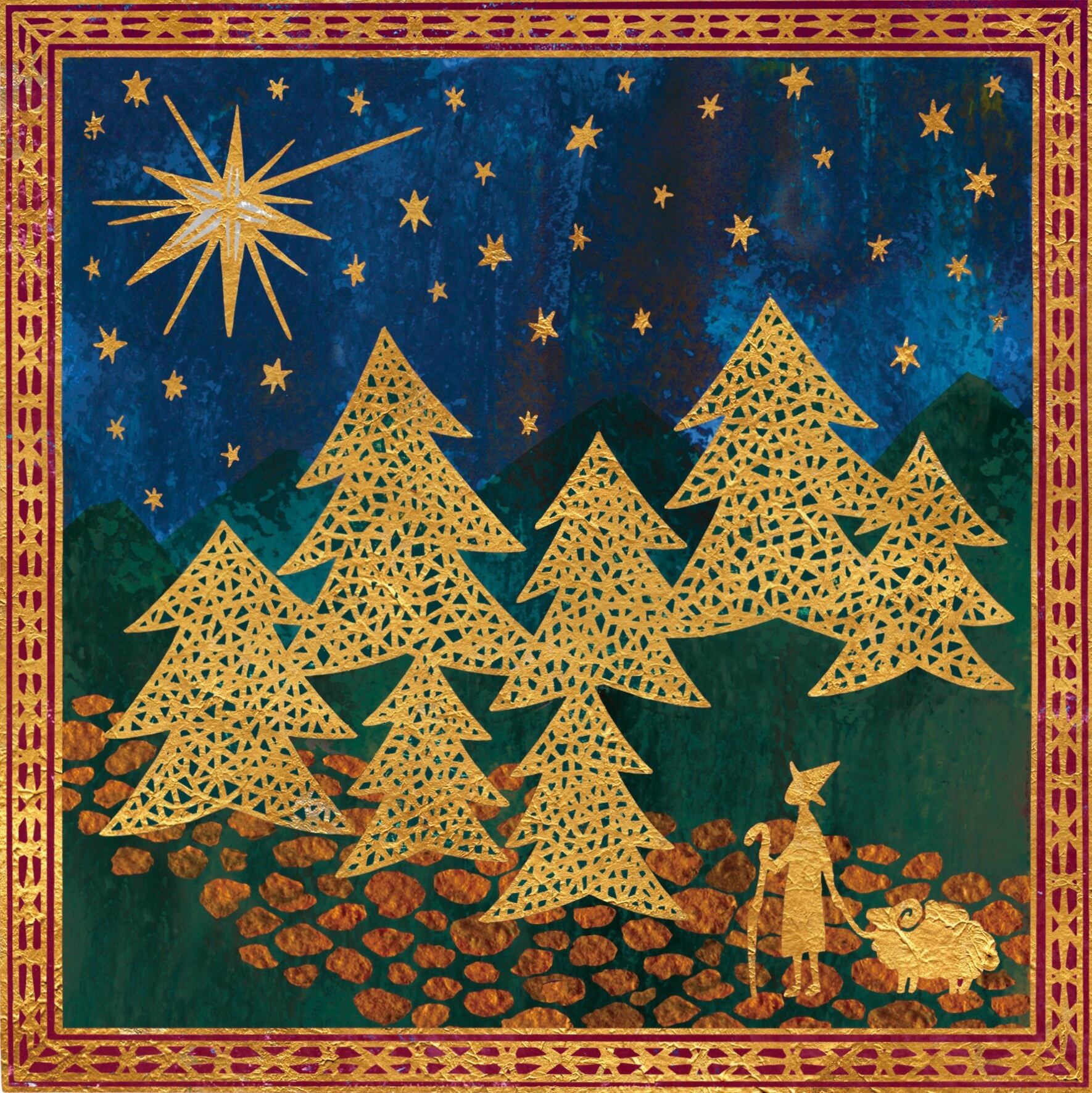 クリスマス✴︎『導きの星』額装イラスト | marinoshop