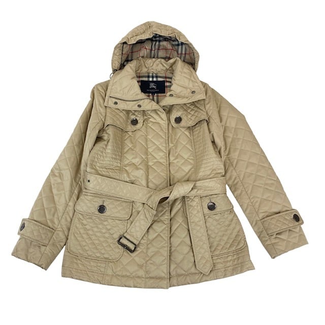 中古 バーバリーロンドン BURBERRY LONDON キルティングコート ベージュ レディース サイズ40