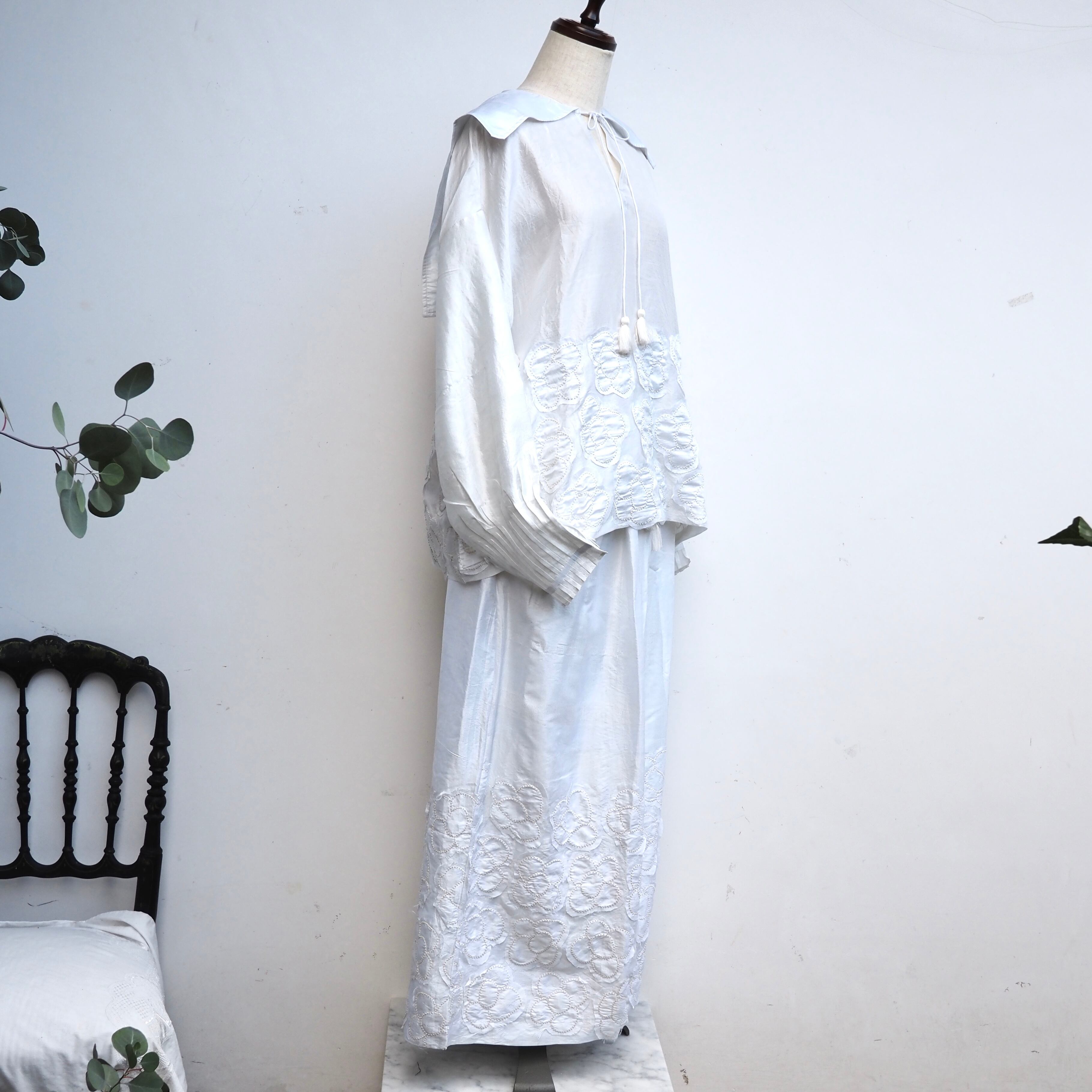 BUNON/Kahdi Silk flower Blouse/BN2653
