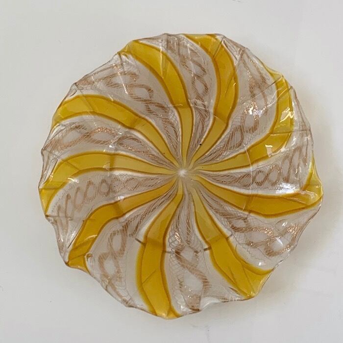 ガラス皿 金色装飾 　24枚 ゴールドダンテガラスプレートS 21cm/トルコ製｜輸入食器・雑貨の通販