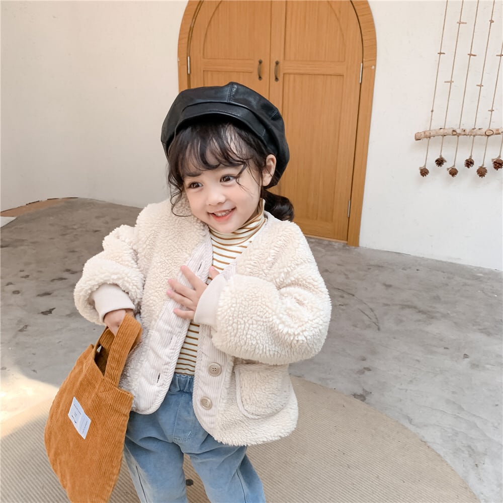 folkmade BOA コート ベージュ キッズ 遅く 125-140cm 