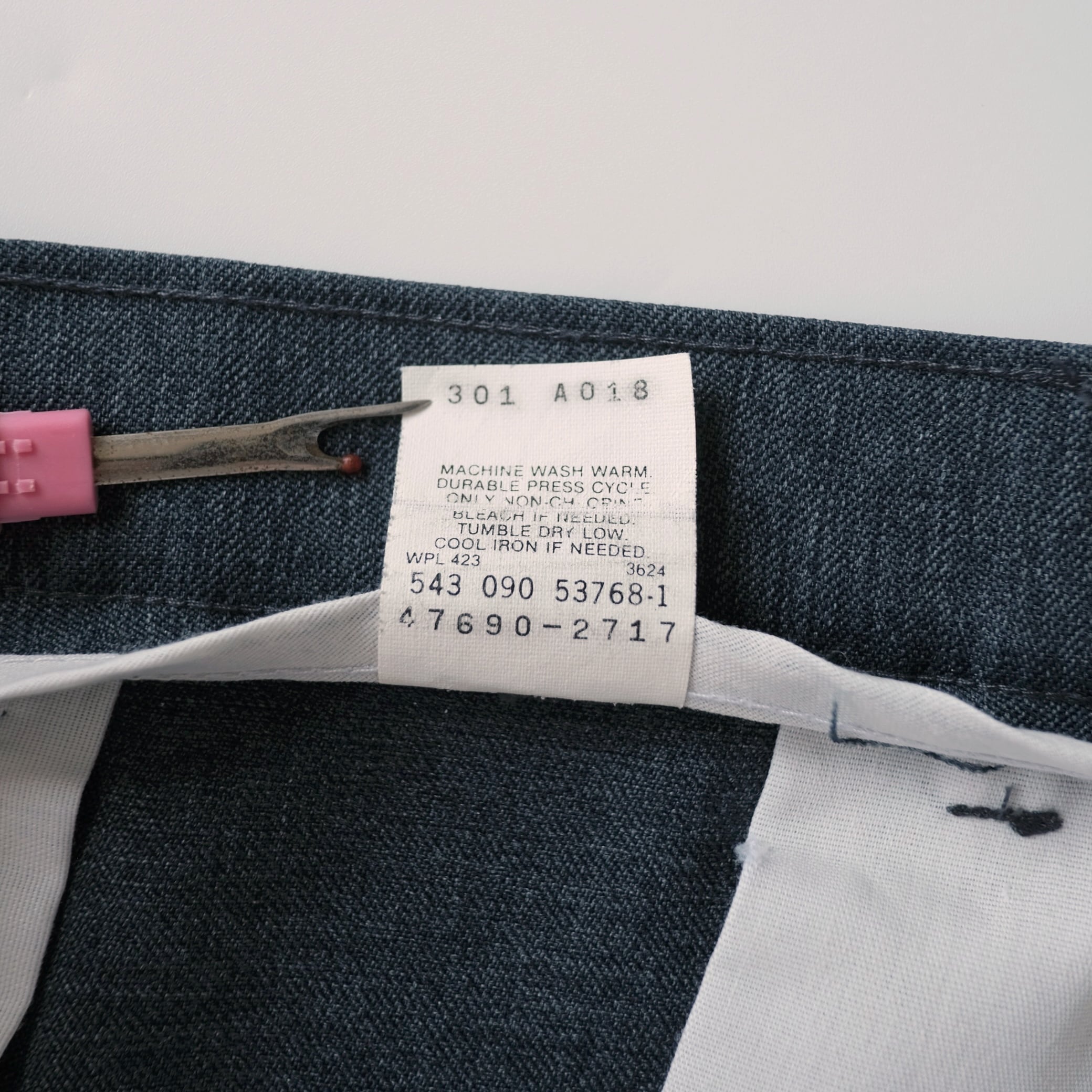 Levi's】90's Action Slacks W34 L30 Gray Navy Made in USA | RE:FOUND