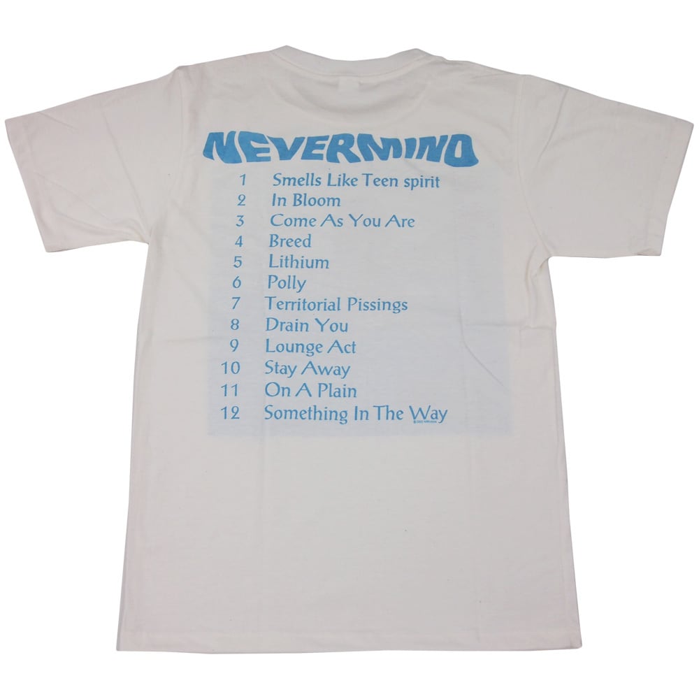 90s Nirvana ニルヴァーナ NEVERMIND ホワイトTシャツ  L