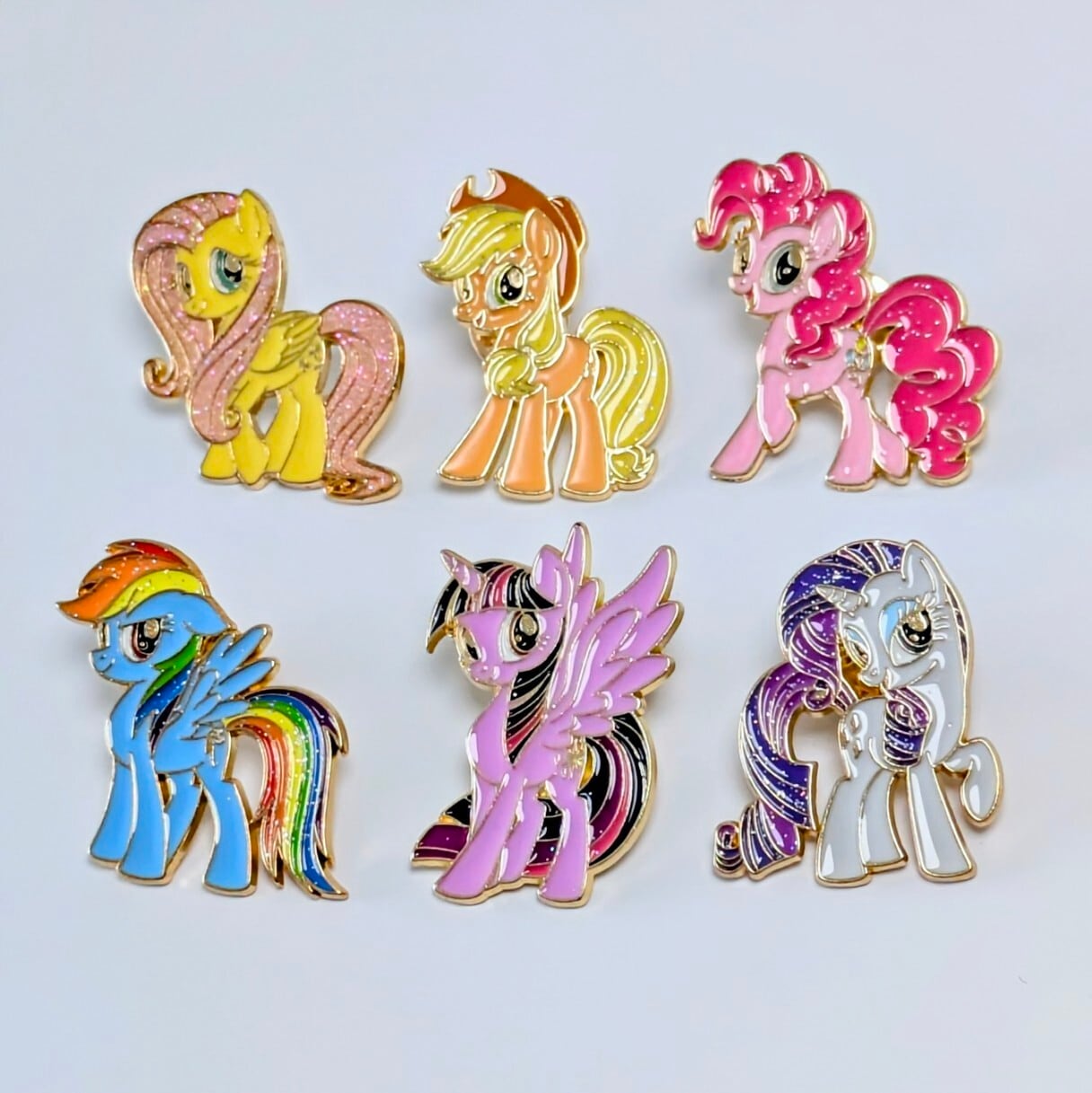 送料無料! ★ピンズ PINS★ピンバッジ 【 My Little Pony(マイリトルポニー ) 】 6Pセット〚アメリカン雑貨 アメトイ〛