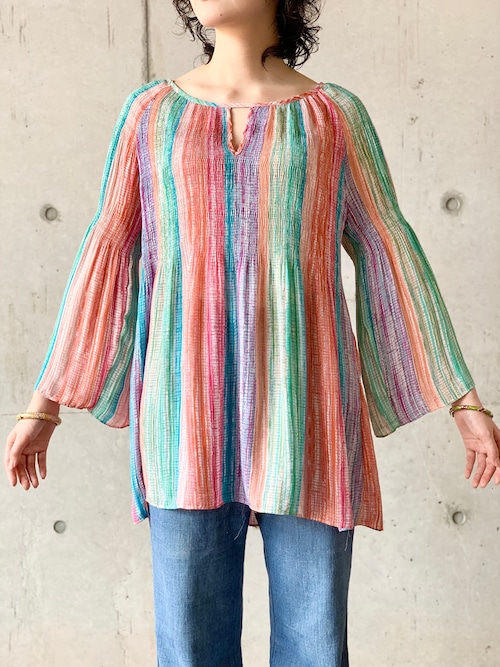 Vintage Multi Color Tunic Top