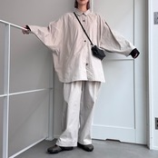 ポンチョシルエットオーバーSH/エクリュ