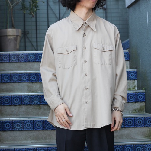 70’s USA VINTAGE MONTGOMERY WORD SAFARI SHIRT/70年代サファリシャツ