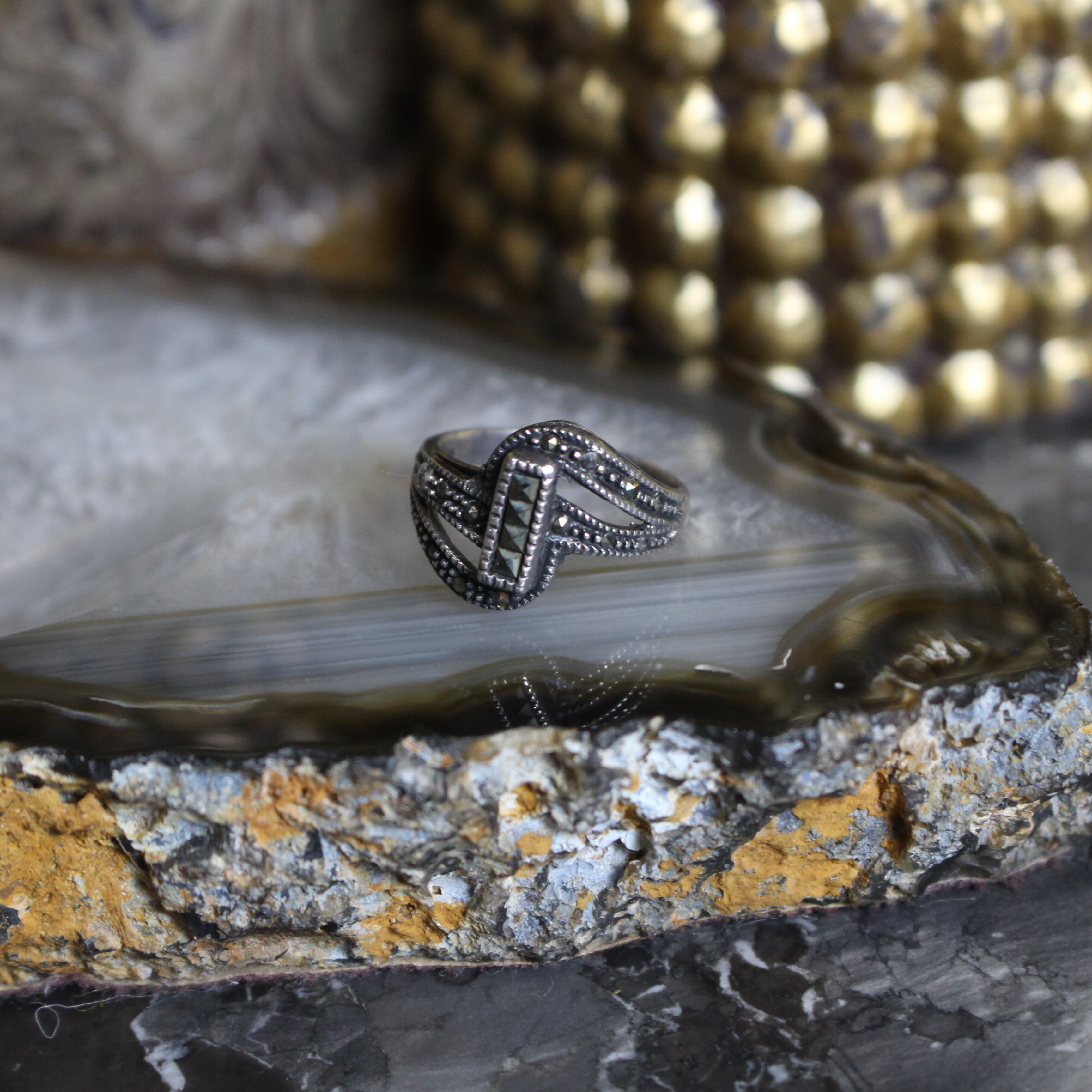 USA VINTAGE DESIGN SILVER RING/アメリカ古着デザインシルバーリング 
