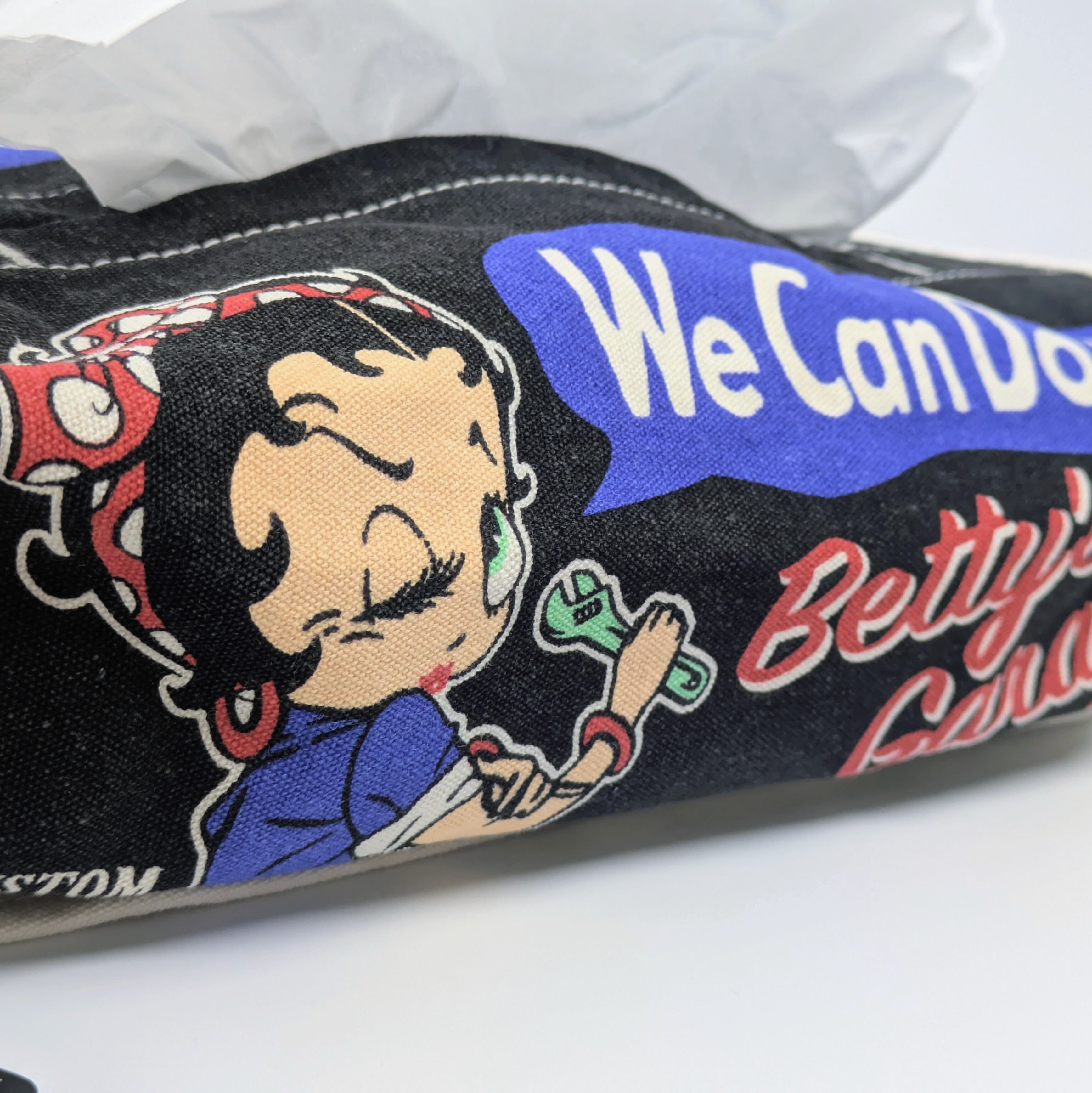 ✨️ティッシュのドレスアップに♡✨️ Tissue Cover / ティッシュカバー 吊り下げ / ティッシュケース【 Betty Boop ( ベティ・ブープ ) 】BLACK