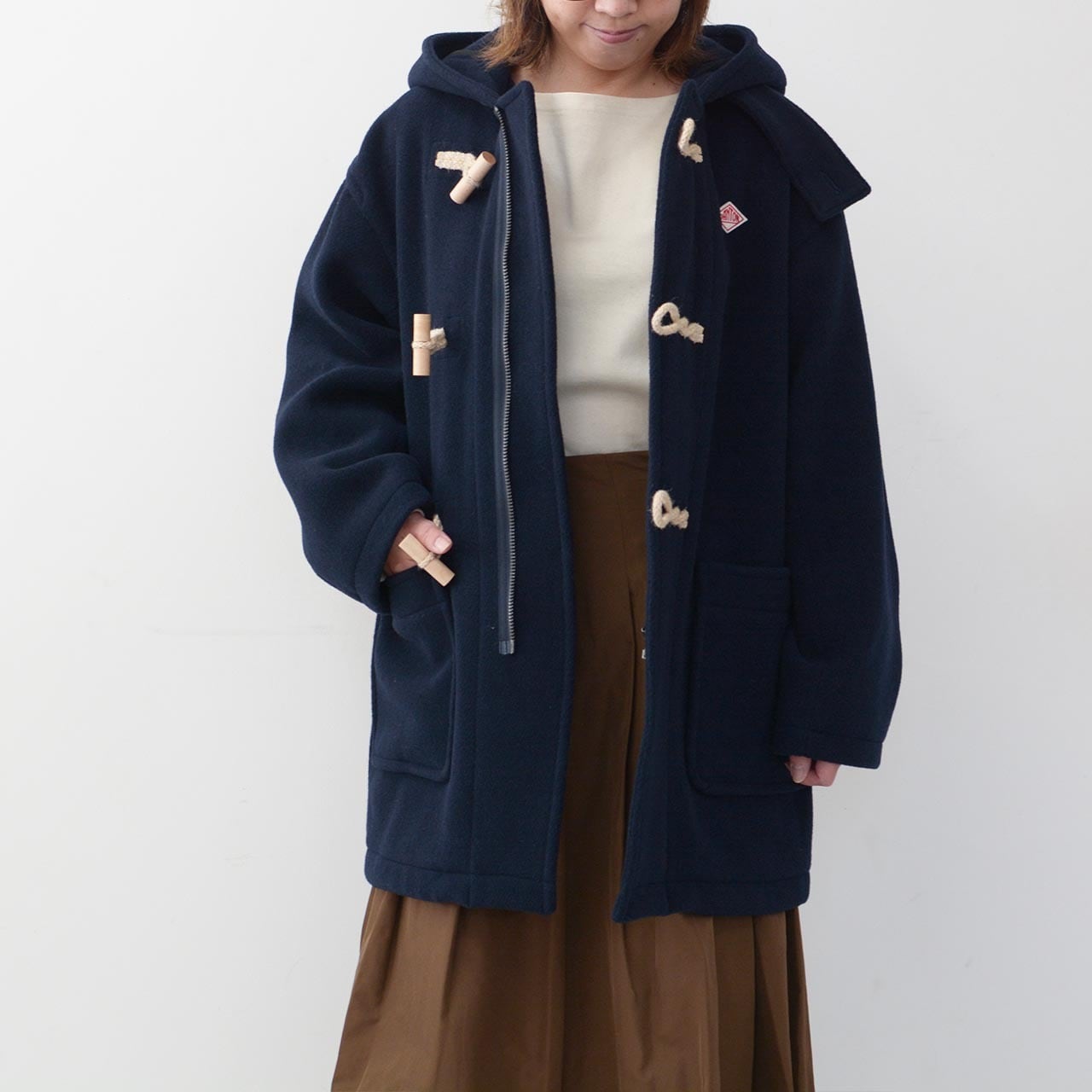 DANTON [ダントン] WOMEN'S WOOL LIGHT PILE DUFFEL COAT [DT-A0387WLP