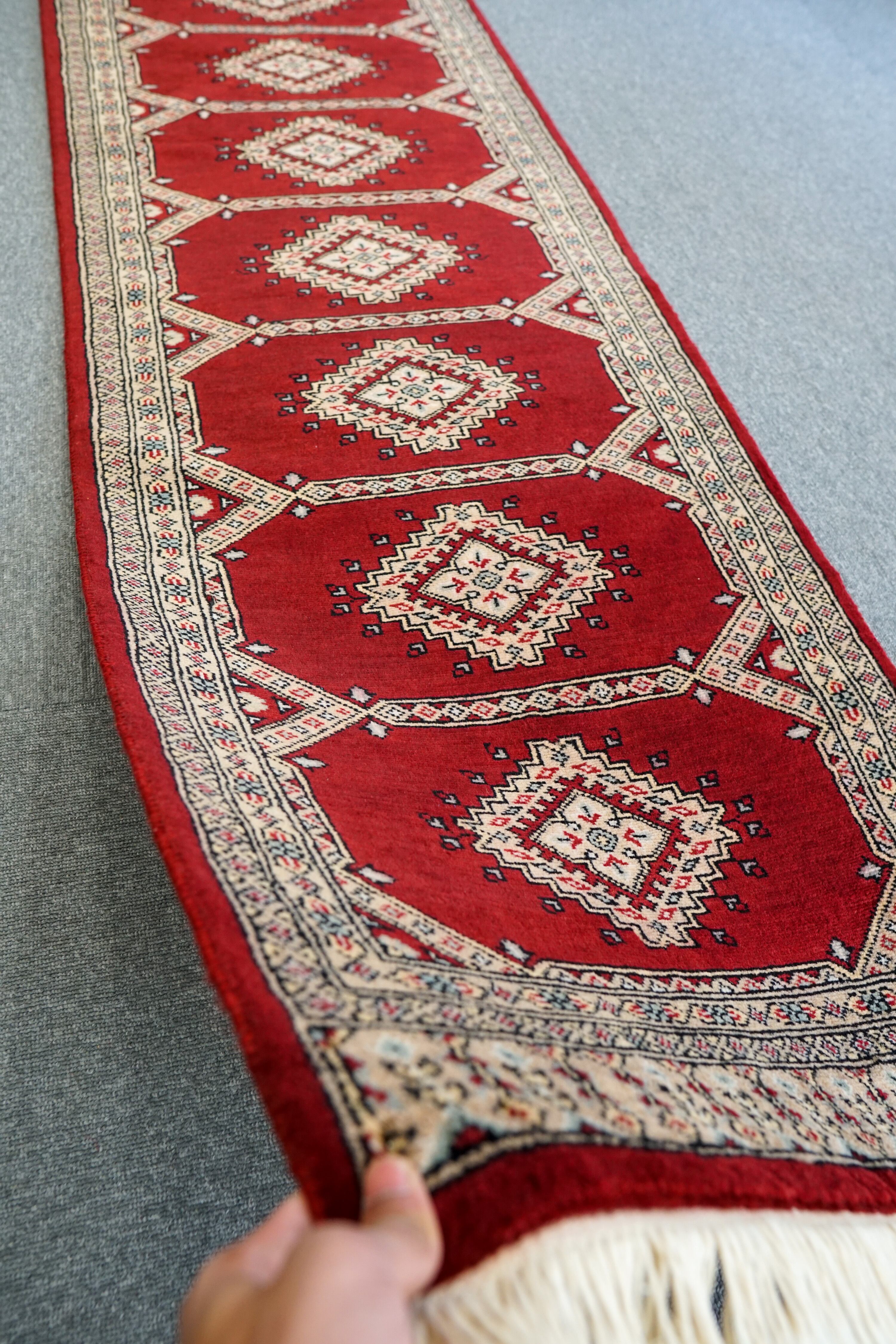 192×63cm【パキスタン手織り絨毯 ランナー】 | Decorworks